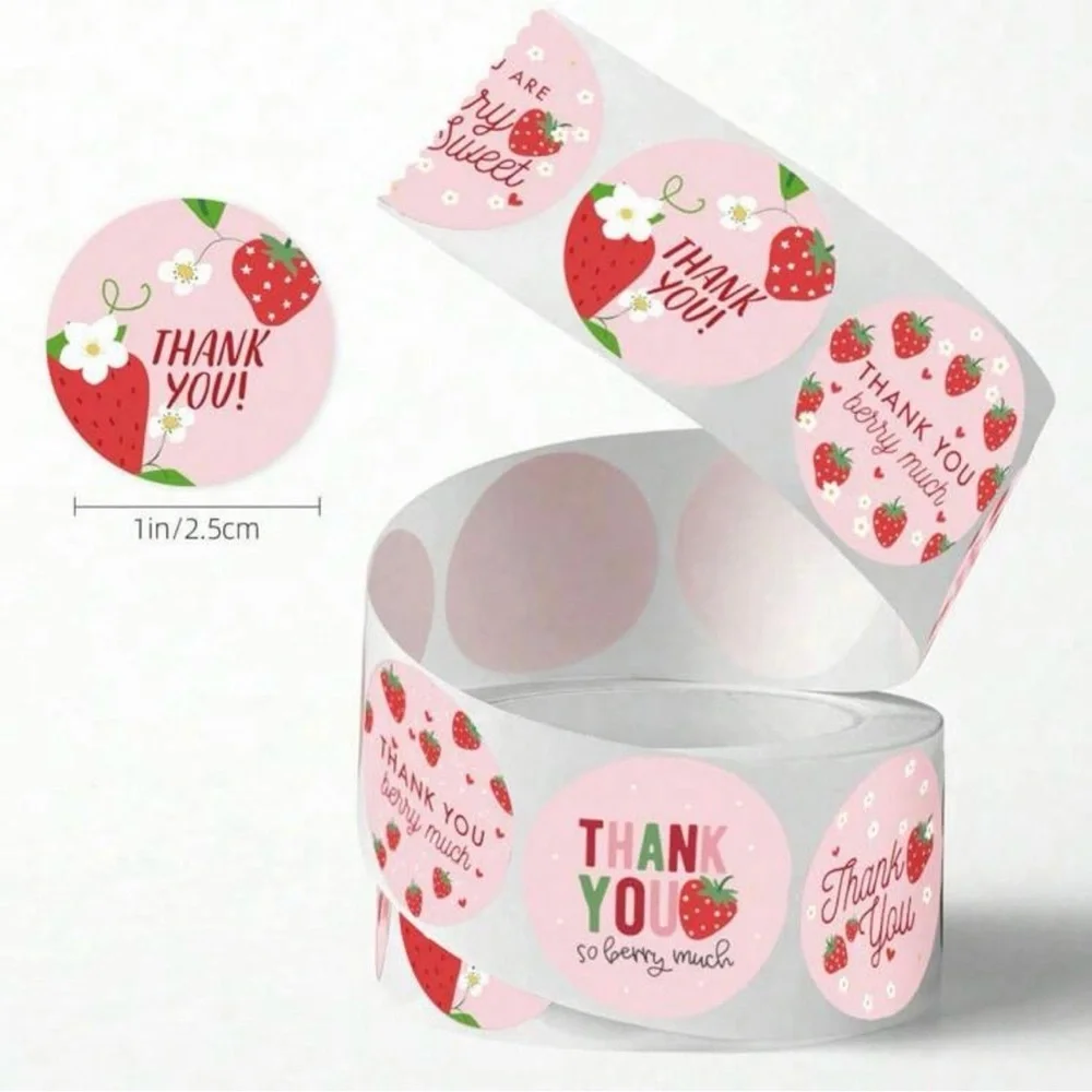Bundle Self Adhesive Bags “Thank You “ and Roll Sticker 300pc - Picture 7 of 13